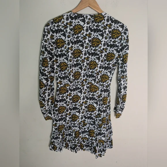 Sandro Dami Floral Mini Dress Size 36 - Picture 5 of 11